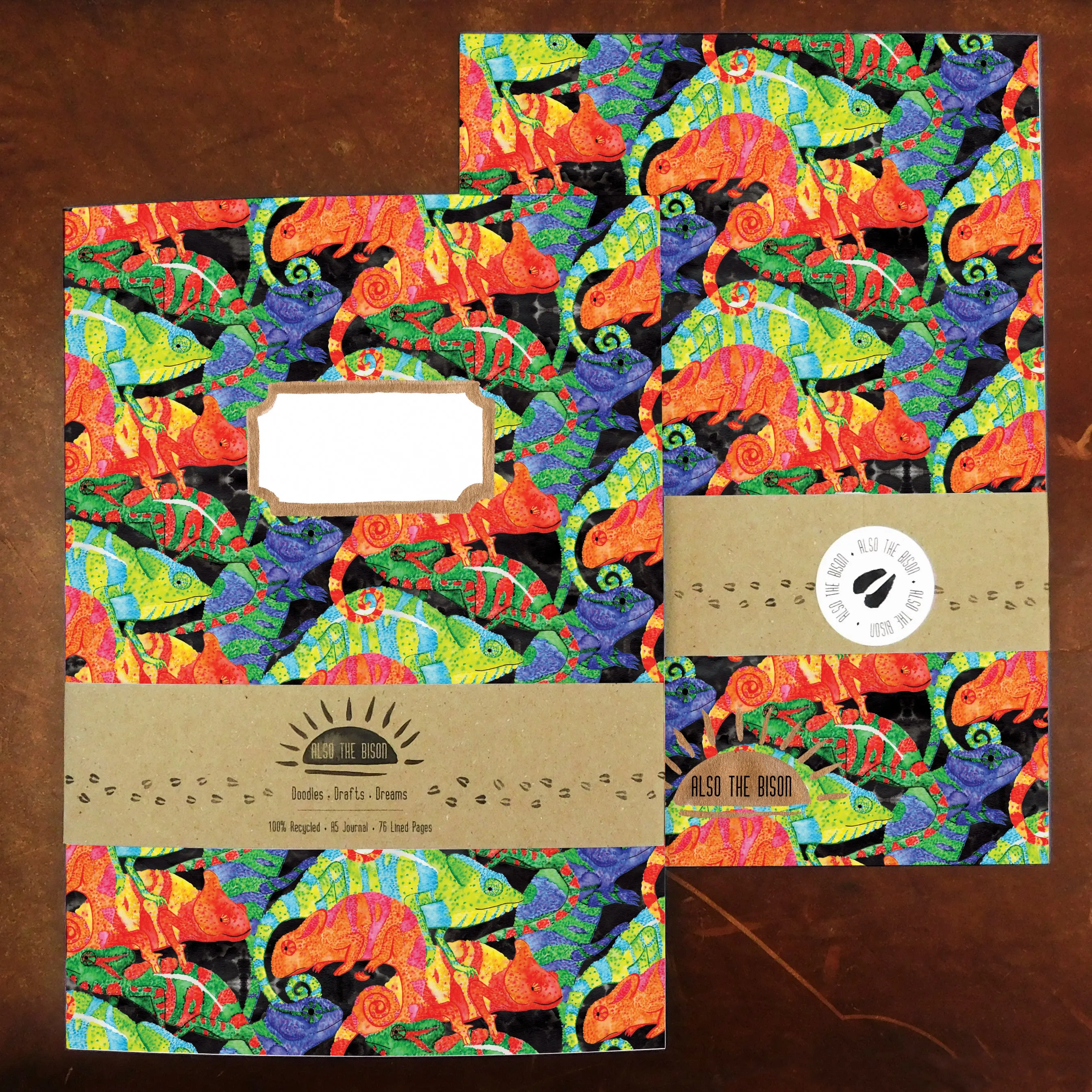 Camouflage of Chameleons Print Lined Journal
