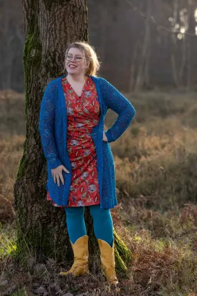 Djava cardigan - turquoise - made by Tantilly