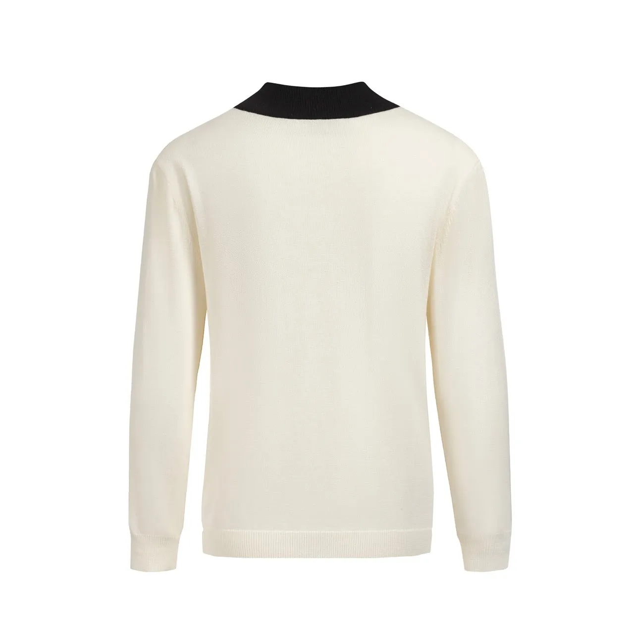 Men's vintage white apricot 1974 turtleneck knit tee