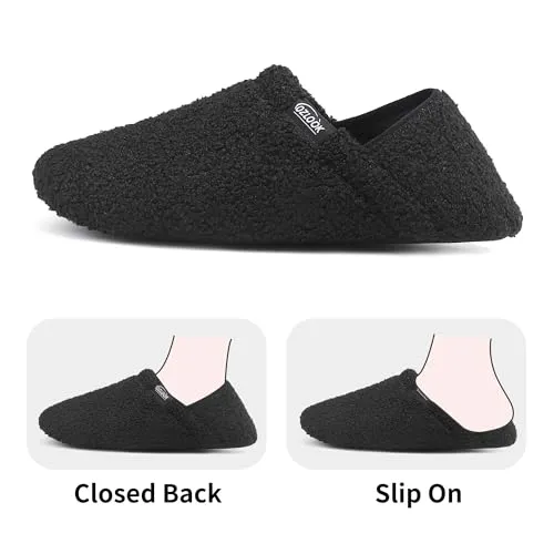 OZLOOK Slippers for Women Men, Mens Womens House Slippers, Fuzzy Slippers Memory Foam Warm Curly Fur Indoor
