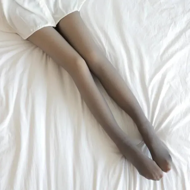Thicken Tights Winter Translucent Slim Thermal Fleece Lined Pantyhose